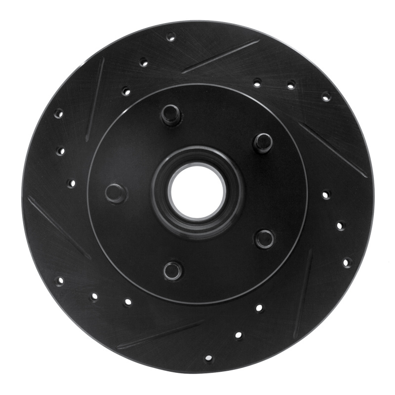 R1 95-97 Ford Ranger (USA/Canada) Front Left Drilled & Slotted Black Brake Rotor