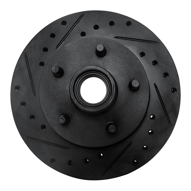 R1 95-97 Ford Ranger (USA/Canada) Front Left Drilled & Slotted Black Brake Rotor