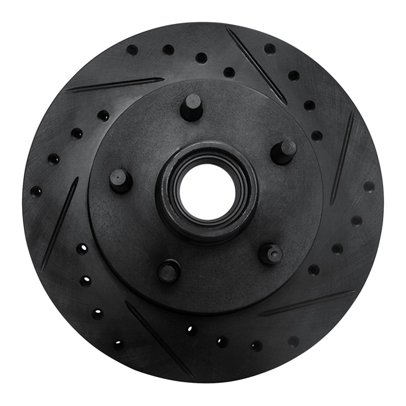 R1 95-97 Ford Ranger (USA/Canada) Front Right Drilled & Slotted Black Brake Rotor