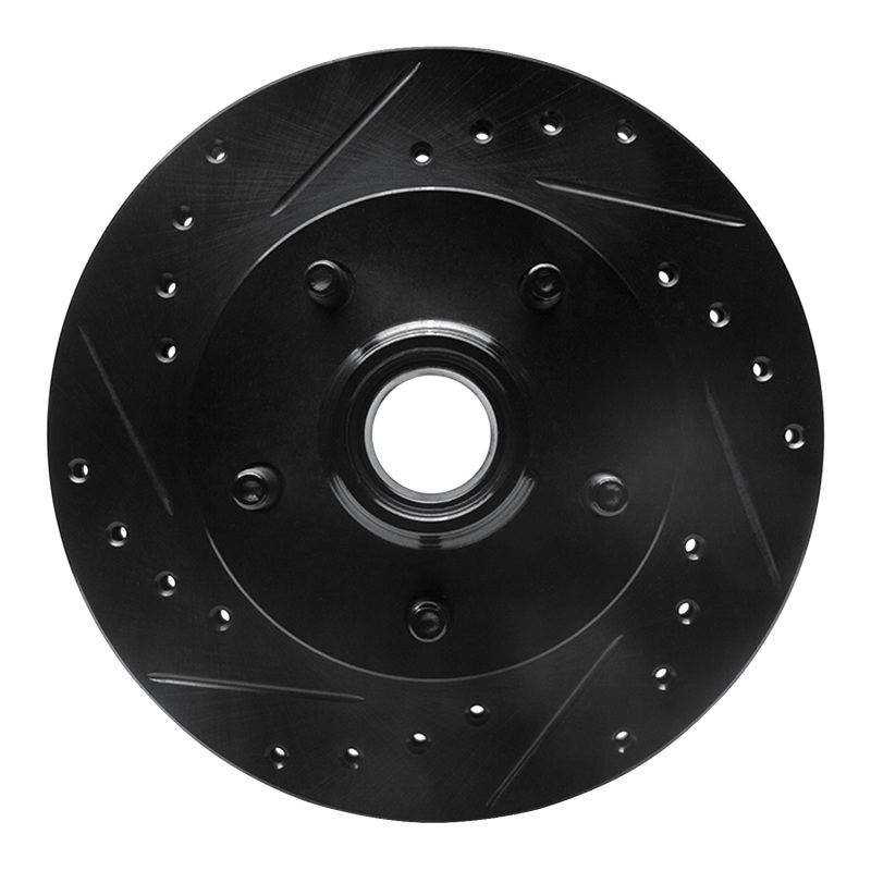 R1 98-02 Ford Ranger (USA/Canada) Front Left Drilled & Slotted Black Brake Rotor