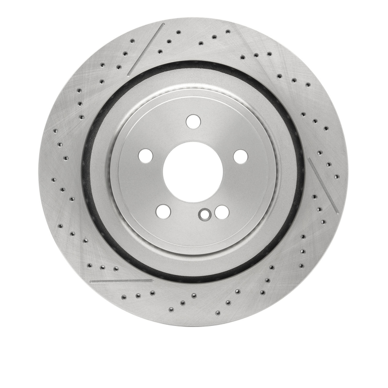 R1 10-18 Mercedes-Benz E63 AMG Rear Drilled and Slotted Brake Rotor