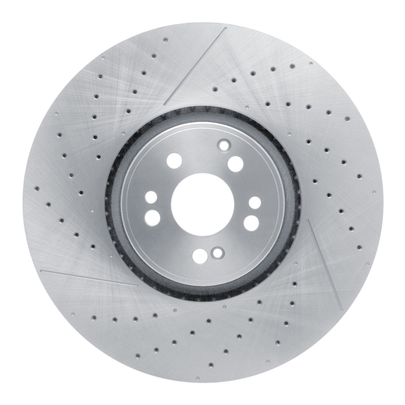 R1 21-25 Mercedes-Benz GLS63 AMG Front Drilled and Slotted Brake Rotor