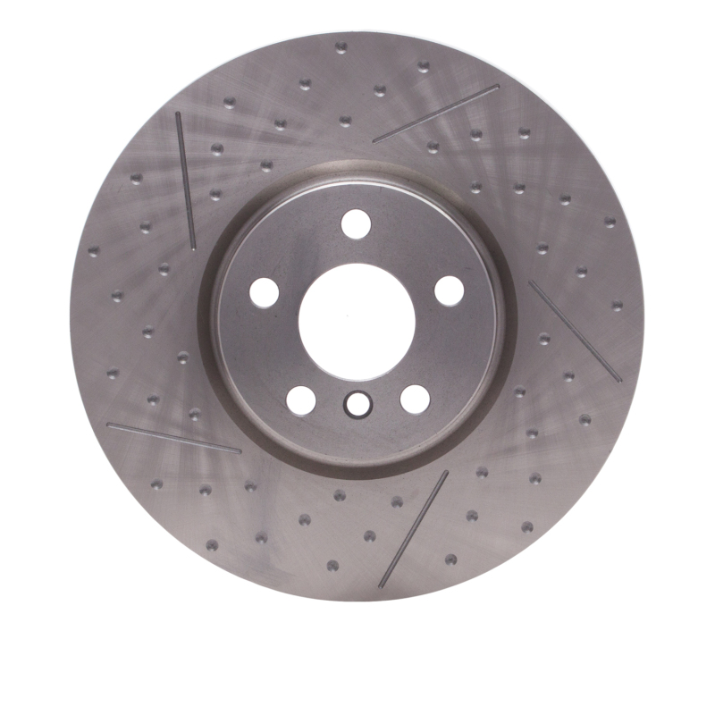 R1 15-19 Mini Cooper Clubman Front Dimpled and Slotted Brake Rotor