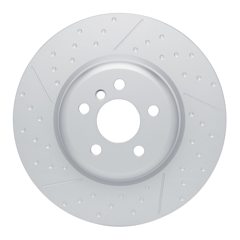 R1 20-25 BMW M440iX Left Rear Dimpled & Slotted GeoSPEC Coated Rotor