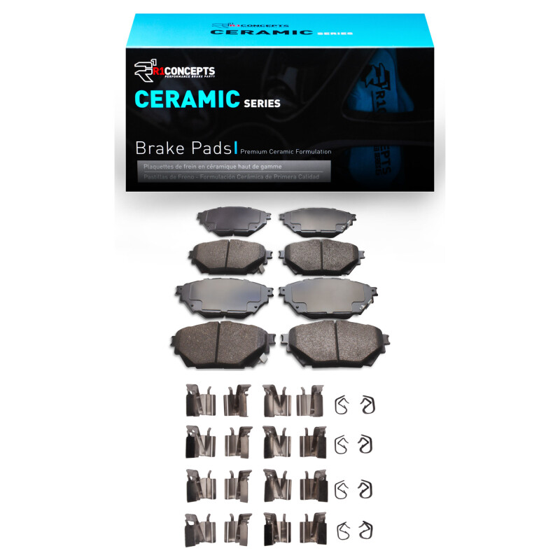 R1 12-20 Freightliner FL360 (Mexico) Front/Rear Ceramic Pads & Hardware Kit