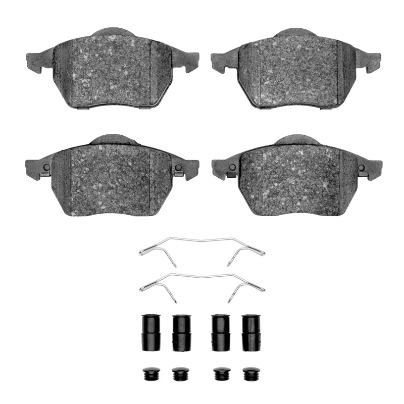 R1 96-99 Volkswagen Jetta Sedan Front Euro Ceramic Brake Pads and Hardware Kit