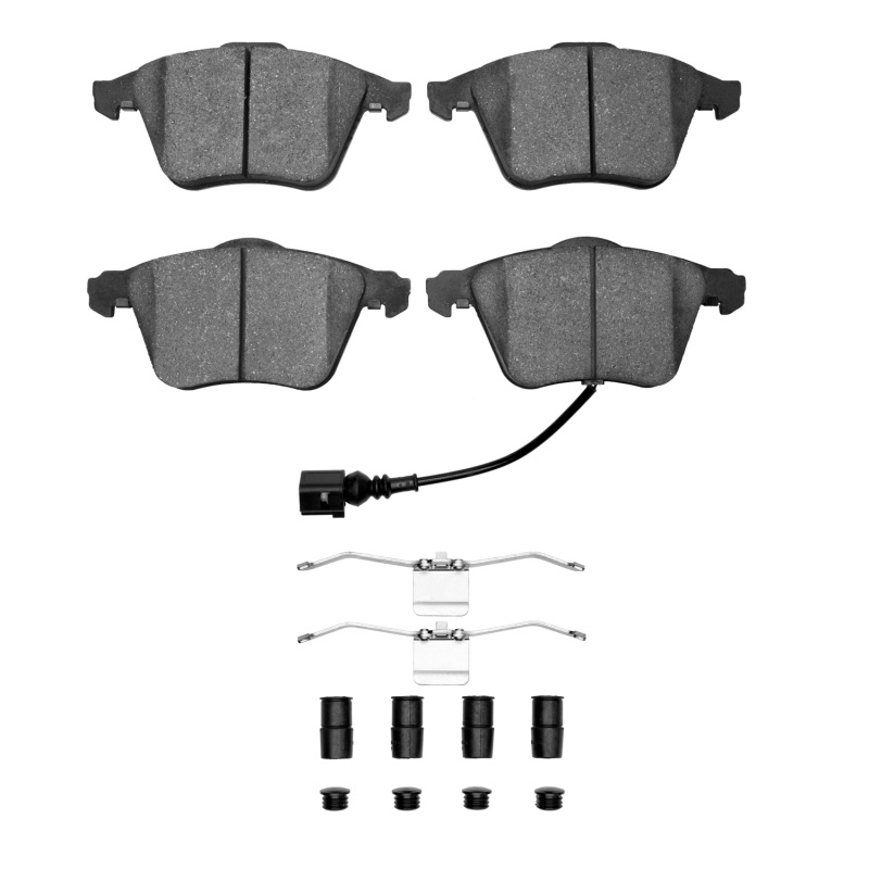 R1 08-15 Volkswagen Golf R Front Euro Ceramic Brake Pads and Hardware Kit