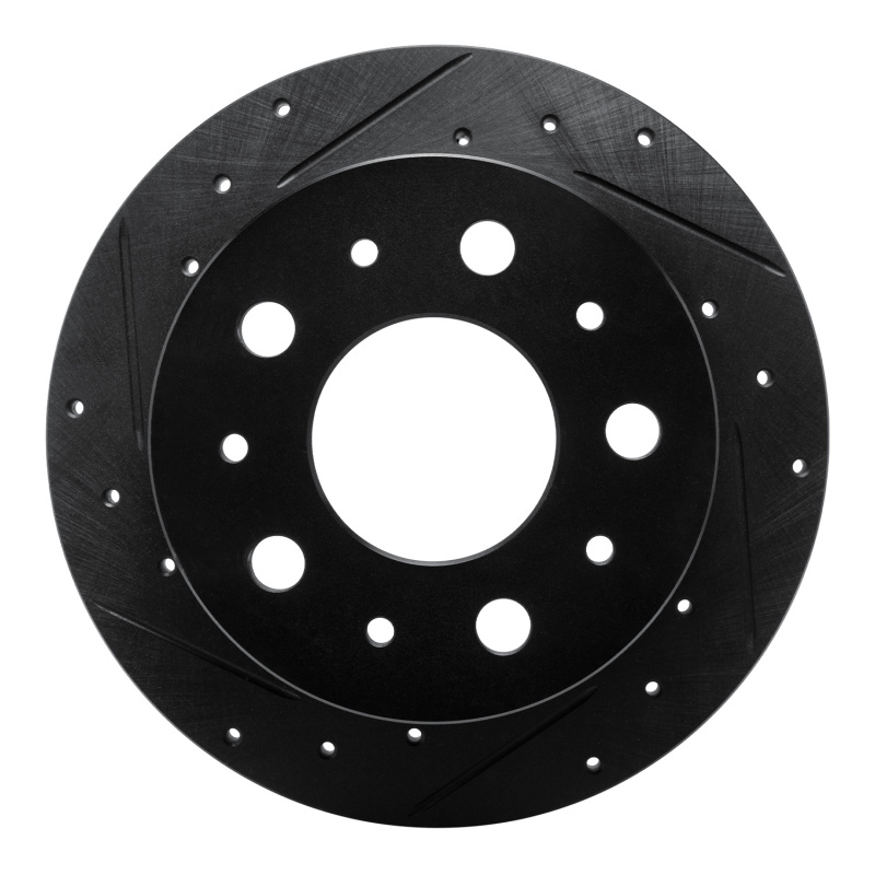 R1 14-21 Ram Promaster 2500 Rear Left Drilled & Slotted Black Brake Rotor