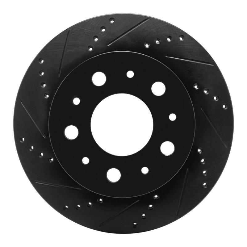 R1 14-21 Ram Promaster 2500 Rear Left Drilled & Slotted Black Brake Rotor