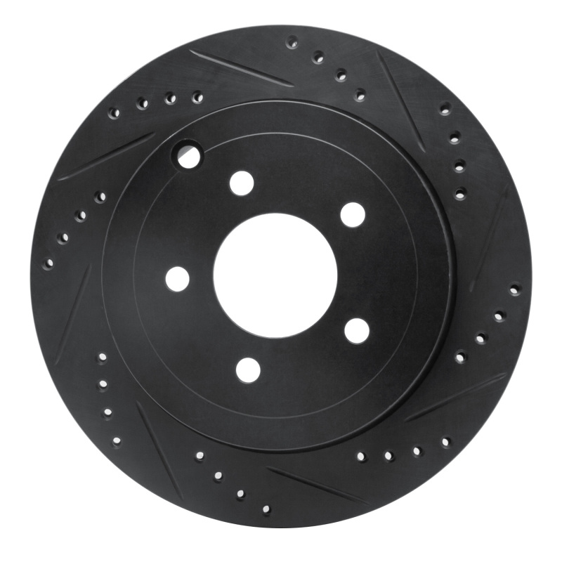 R1 95-97 Ford Ranger (USA/Canada) Front Right Drilled & Slotted Black Brake Rotor