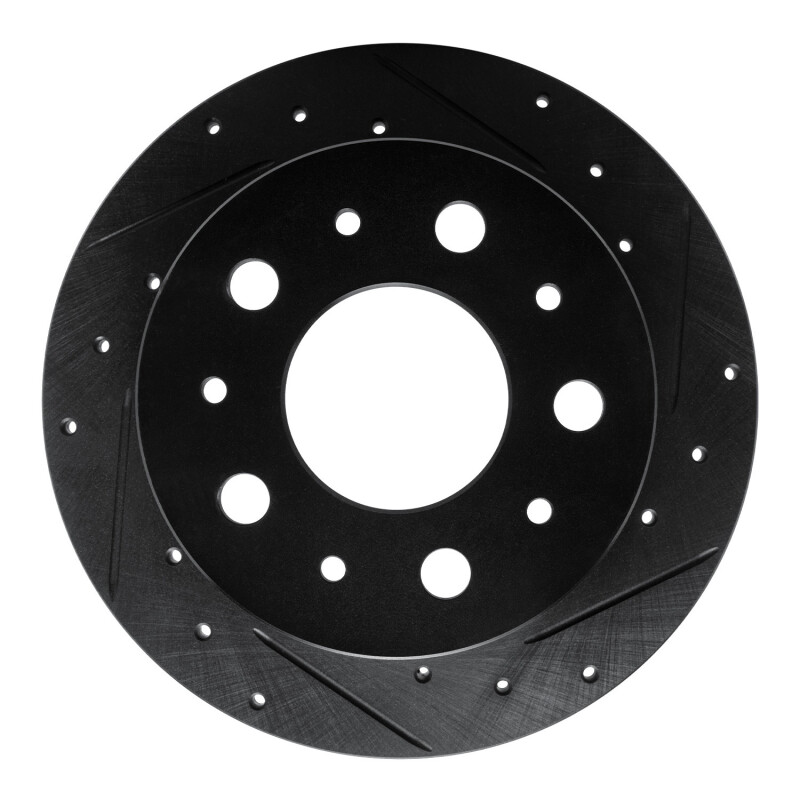 R1 14-21 Ram Promaster 3500 Rear Right Drilled & Slotted Black Brake Rotor
