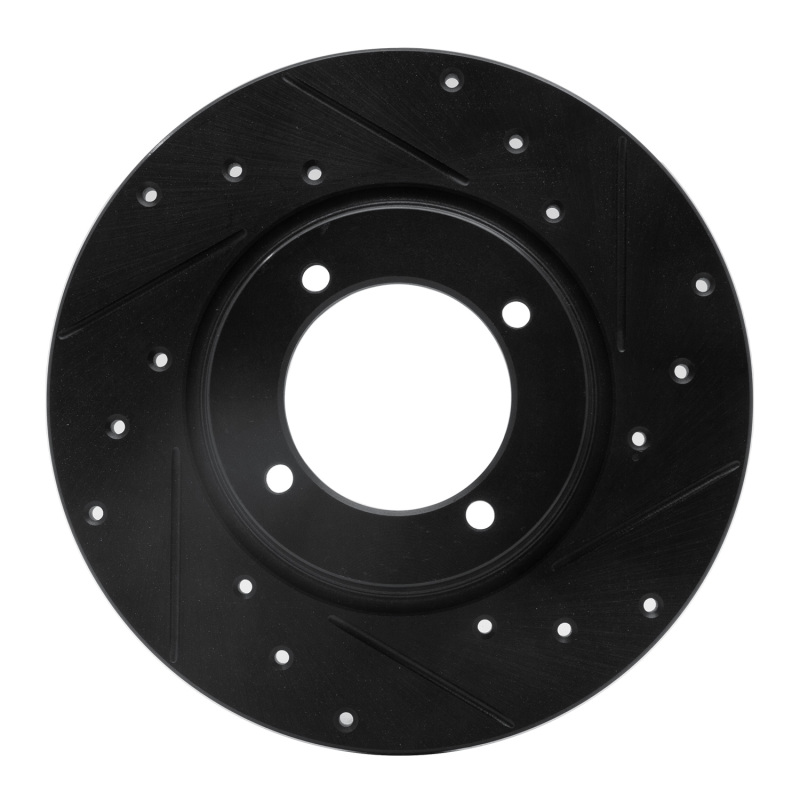 R1 74-84 Ford COURIER (USA/Canada) Front Right Drilled & Slotted Black Brake Rotor
