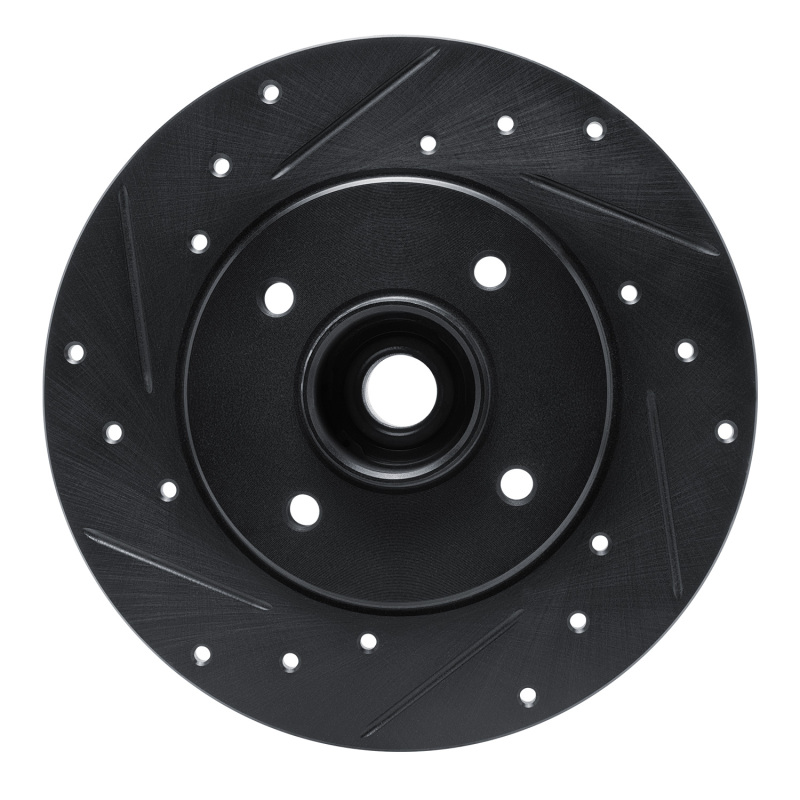 R1 02-10 Renault CLIO (Mexico) Rear Left Drilled & Slotted Black Brake Rotor