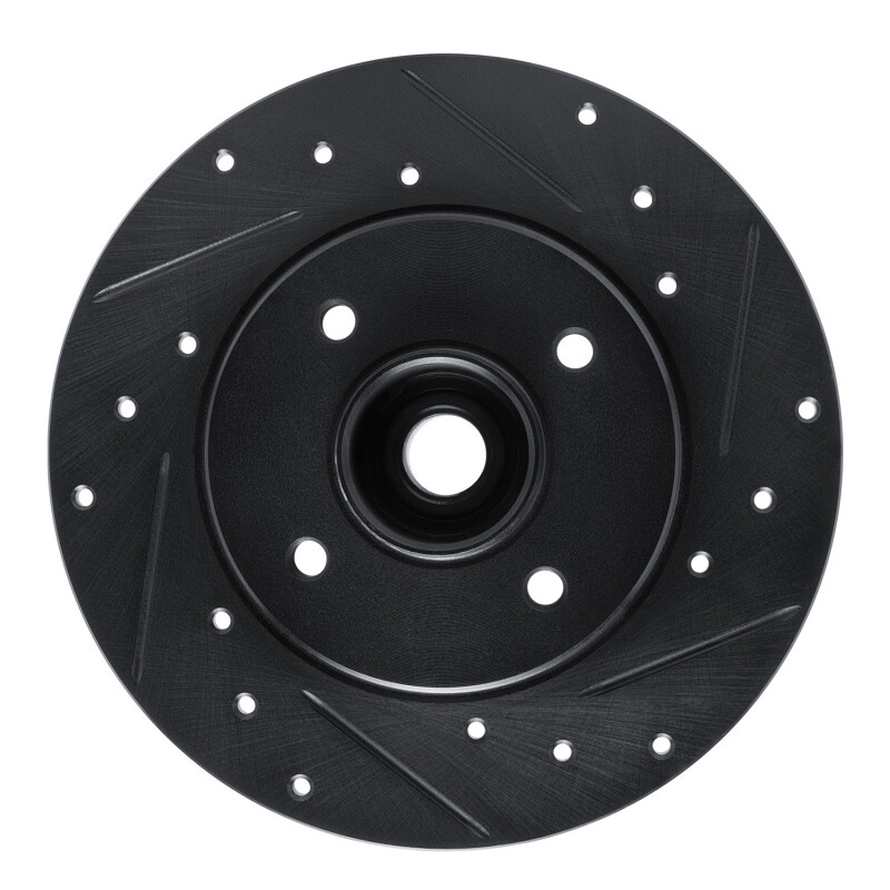 R1 02-10 Renault CLIO (Mexico) Rear Right Drilled & Slotted Black Brake Rotor