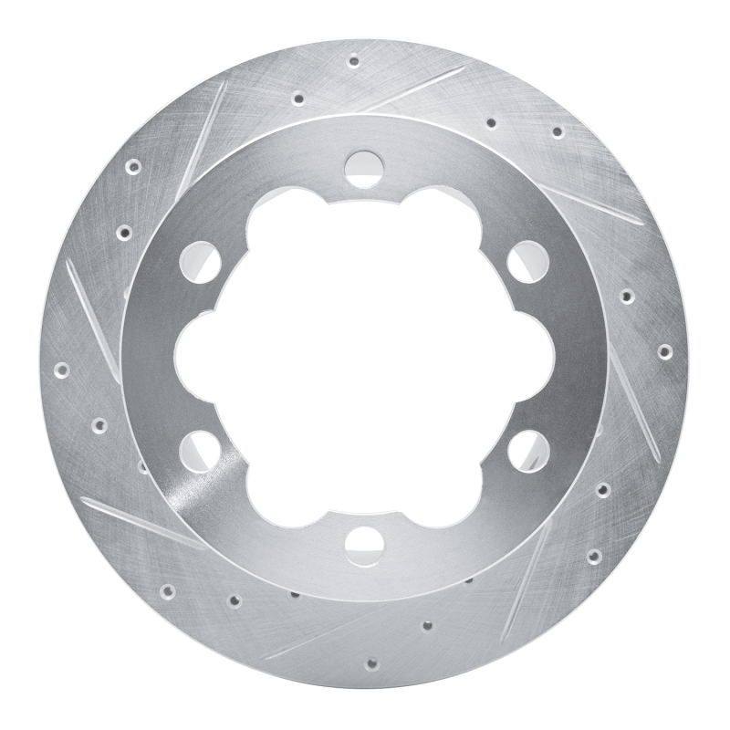 R1 02-06 Dodge Sprinter 3500 Rear Left Drilled & Slotted Silver Brake Rotor