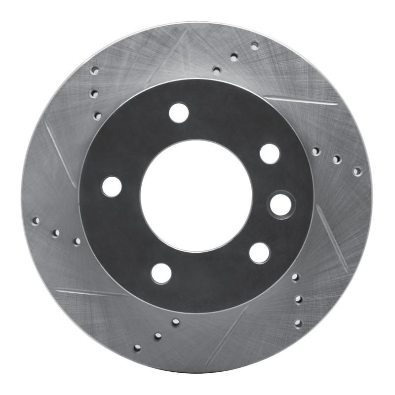 R1 02-06 Dodge Sprinter 2500 Front Left Drilled & Slotted Silver Brake Rotor