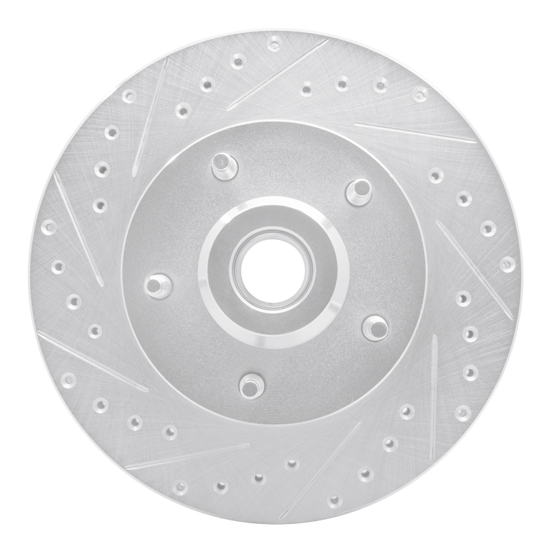 R1 03-03 Dodge Ram 1500 Van Front Left Drilled & Slotted Silver Brake Rotor