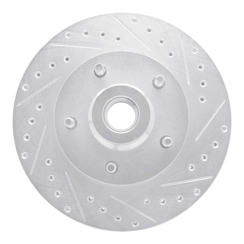 R1 03-03 Dodge Ram 1500 Van Front Right Drilled & Slotted Silver Brake Rotor