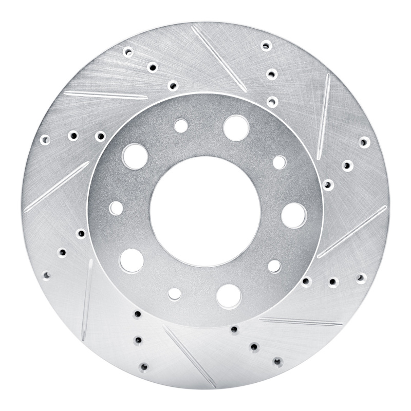 R1 14-25 Ram Promaster 1500 Front Right Drilled & Slotted Silver Brake Rotor