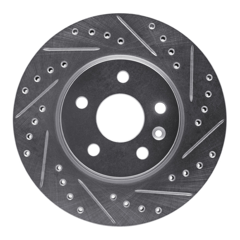 R1 11-23 Chevrolet CRUZE (Mexico) Front Right Drilled & Slotted Silver Brake Rotor