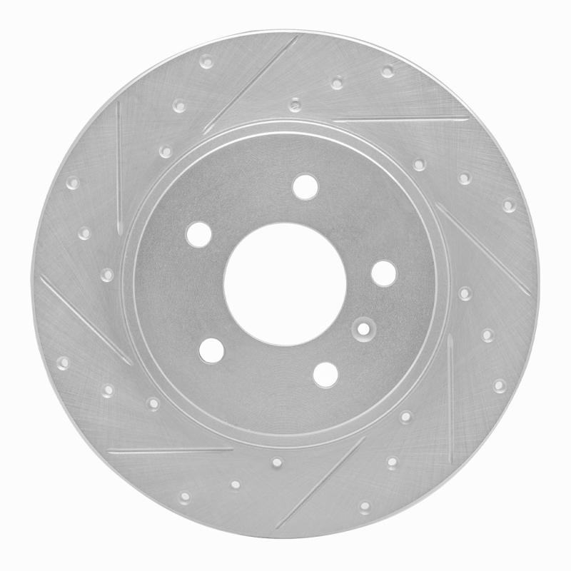 R1 05-05 Buick TERRAZA Rear Left Drilled & Slotted Silver Brake Rotor