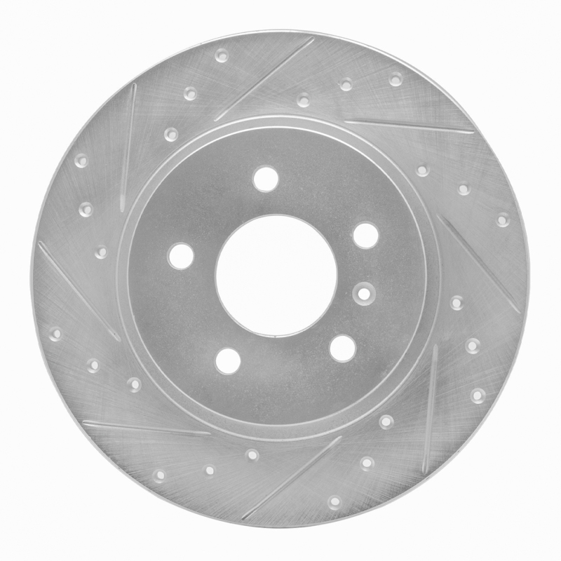 R1 05-05 Buick TERRAZA Rear Left Drilled & Slotted Silver Brake Rotor