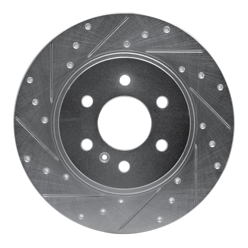 R1 06-06 Buick TERRAZA Rear Left Drilled & Slotted Silver Brake Rotor