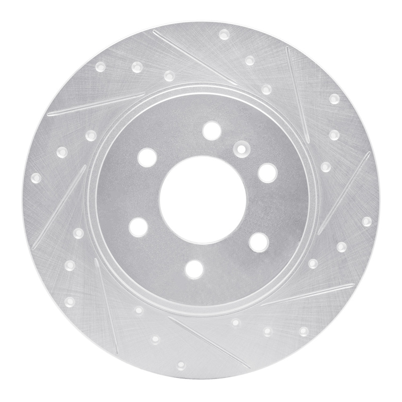 R1 06-06 Buick TERRAZA Rear Right Drilled & Slotted Silver Brake Rotor