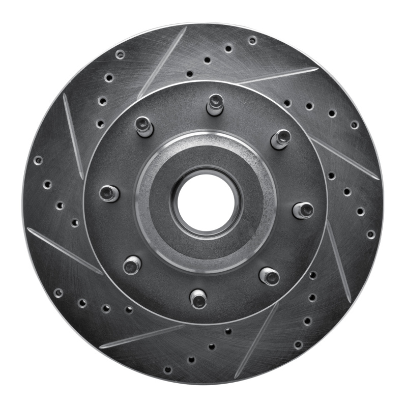 R1 05-07 Ford F-250 2WD (Super Duty) Front Left Drilled & Slotted Silver Brake Rotor