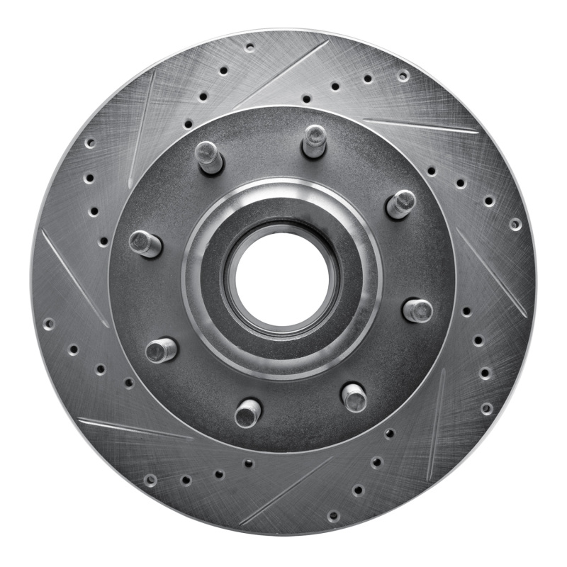 R1 06-12 Ford F-250 2WD (Super Duty) Front Left Drilled & Slotted Silver Brake Rotor