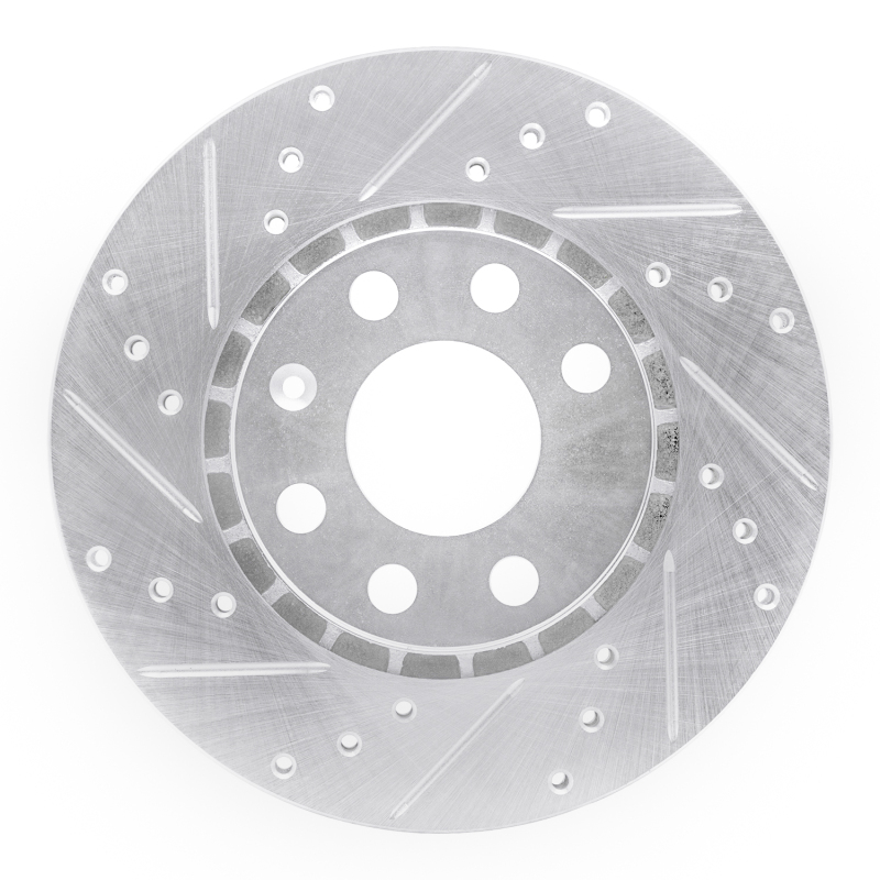 R1 06-10 Fiat Punto (Mexico) Front Left Drilled & Slotted Silver Brake Rotor