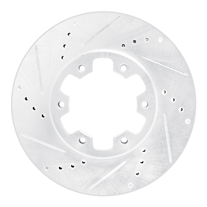 R1 02-24 Nissan NV350 UrVan (Mexico) Front Left Drilled & Slotted Silver Brake Rotor