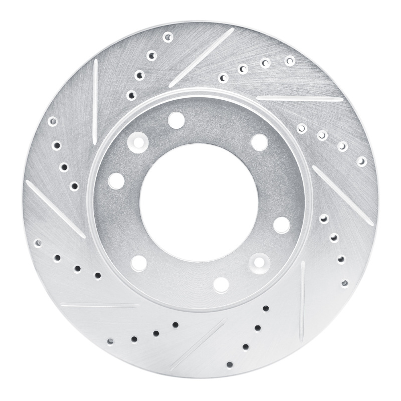 R1 09-19 Dodge H100 (Mexico) Front Left Drilled & Slotted Silver Brake Rotor