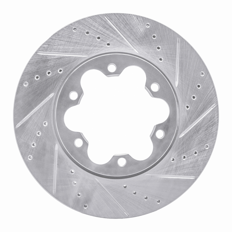 R1 03-06 Renault Laguna (Mexico) Front Right Drilled & Slotted Silver Brake Rotor