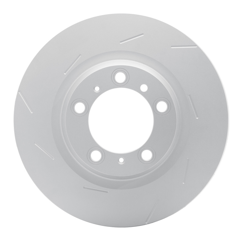 R1 10-16 Porsche Panamera Left Rear Slotted GeoSPEC Coated Rotor