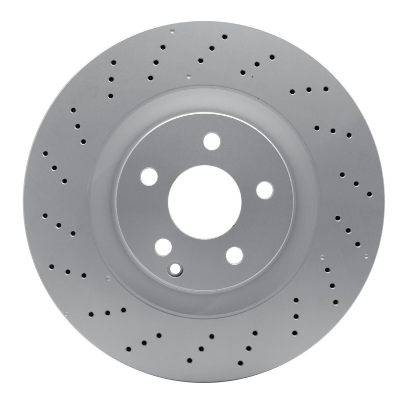 R1 07-14 Mercedes-Benz S550 Front Drilled GeoSPEC Coated Rotor
