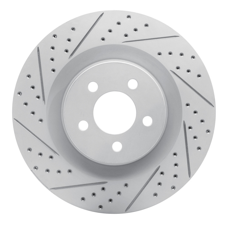 DFC 05-23 Chrysler 300 Front Left Drilled & Slotted Geoperformance Rotor