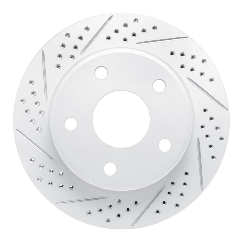 DFC 05-11 Dodge Dakota RWD Front Left Drilled & Slotted Geoperformance Rotor