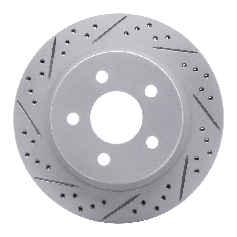 DFC 93-97 Chevrolet Camaro Rear Left Drilled & Slotted Geoperformance Rotor