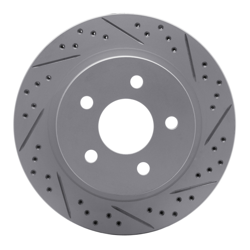 DFC 93-97 Chevrolet Camaro Rear Right Drilled & Slotted Geoperformance Rotor