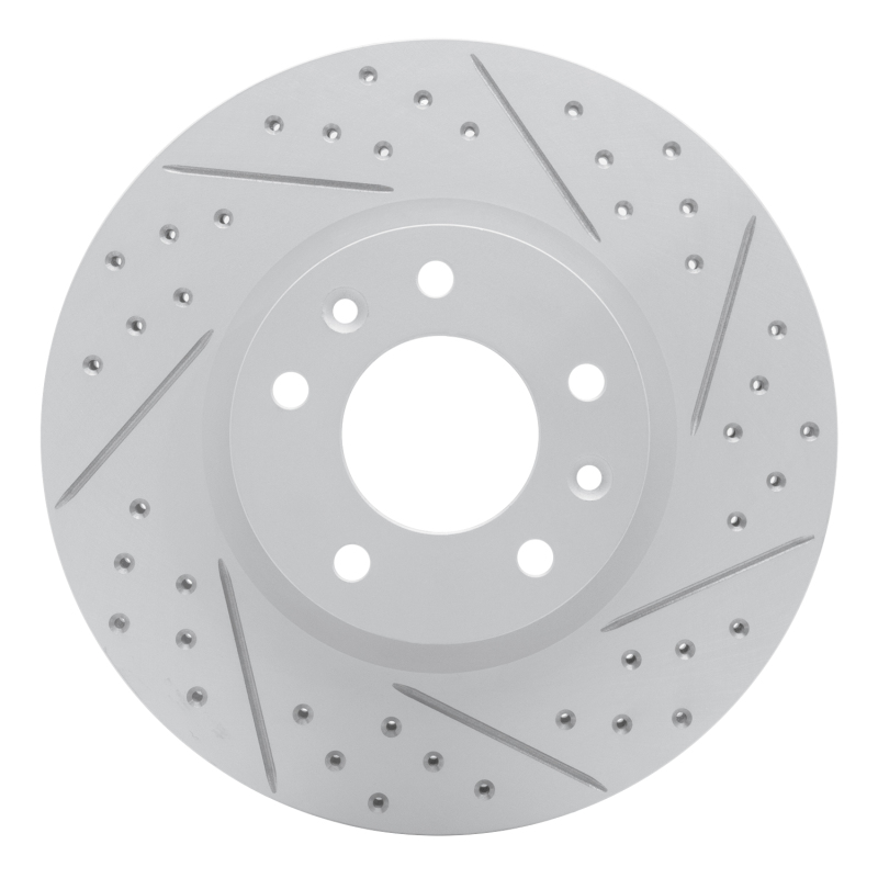 DFC 06-13 Ford Fusion Front Right Drilled & Slotted Geoperformance Rotor