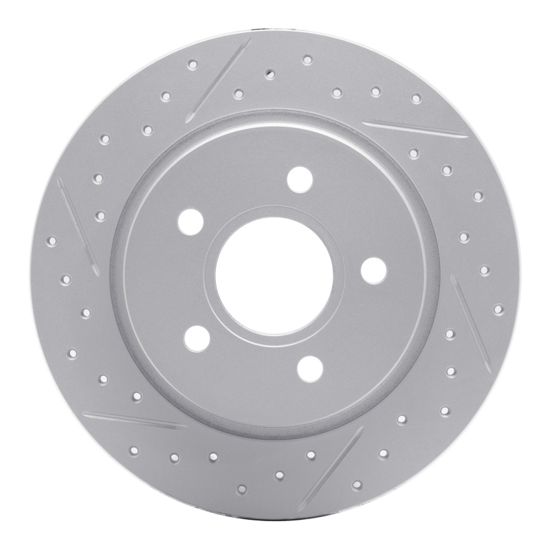 DFC 12-18 Ford Focus Rear Left Drilled & Slotted Geoperformance Rotor