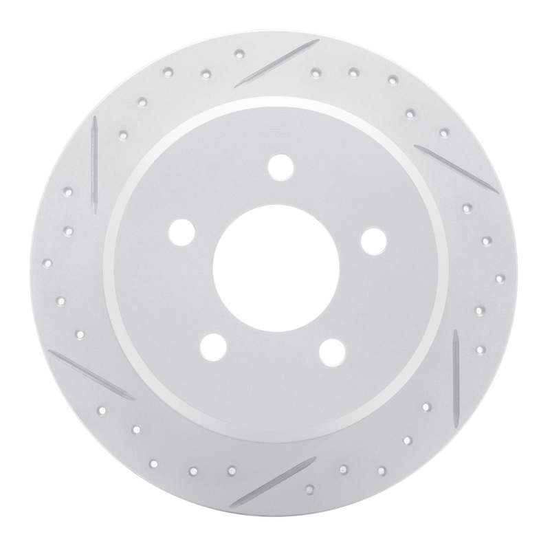 DFC 95-02 Ford Explorer Rear Left Drilled & Slotted Geoperformance Rotor