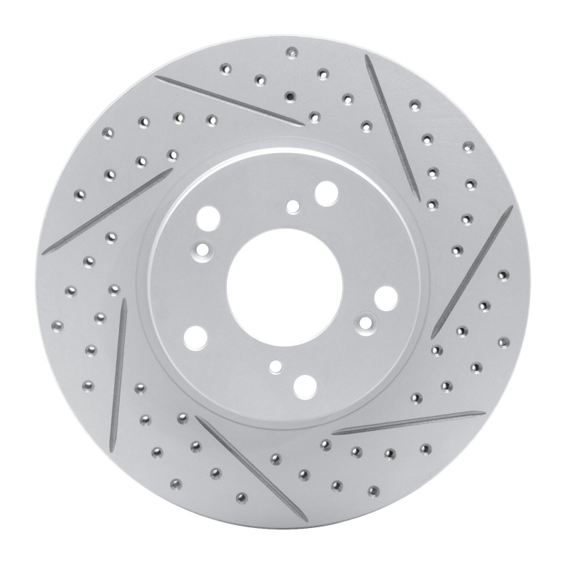 DFC 98-22 Acura CSX Front Right Drilled & Slotted Geoperformance Rotor