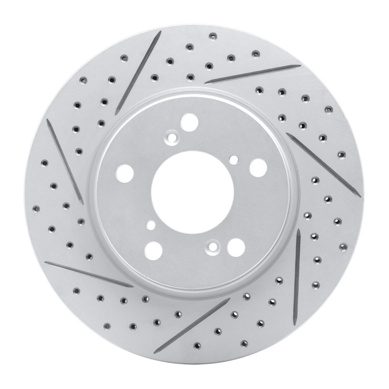 DFC 05-10 Honda Odyssey Front Left Drilled & Slotted Geoperformance Rotor