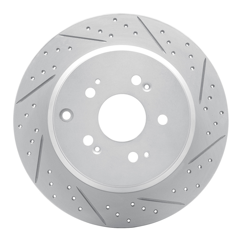 DFC 07-17 Acura MDX Rear Right Drilled & Slotted Geoperformance Rotor