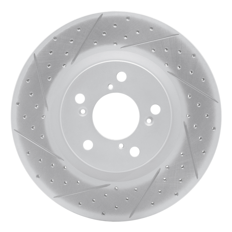 DFC 09-14 Acura TL Front Left Drilled & Slotted Geoperformance Rotor