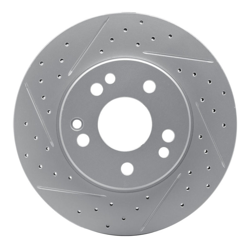 DFC 84-95 Mercedes-Benz 300TE Front Left Drilled & Slotted Geoperformance Rotor