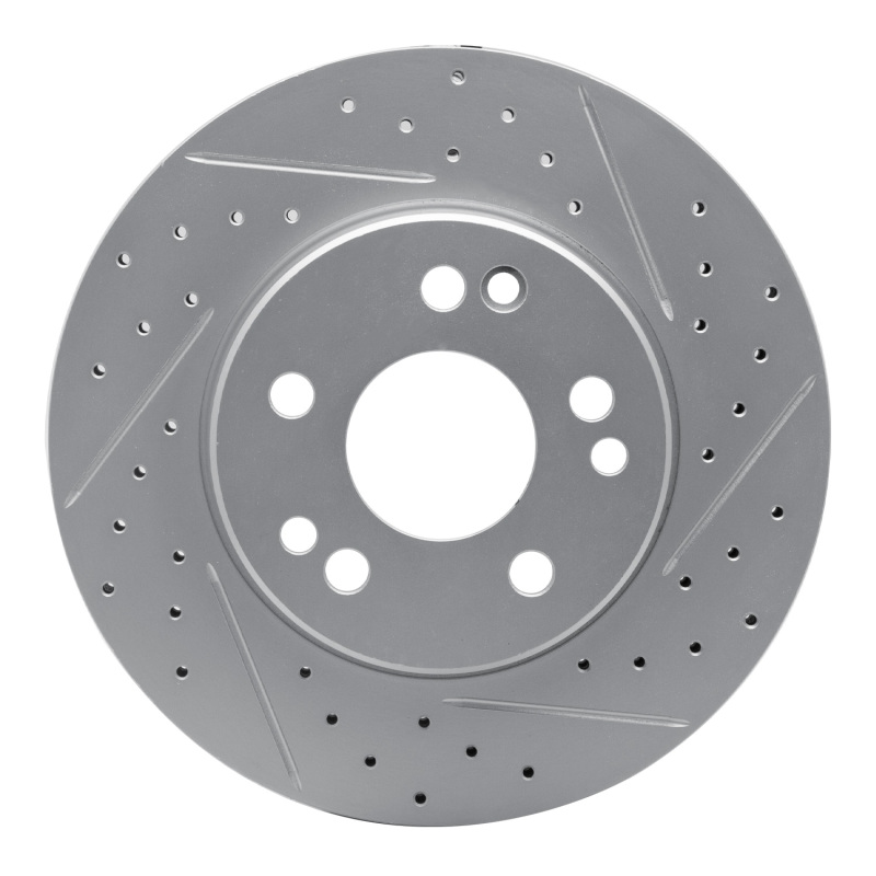 DFC 84-95 Mercedes-Benz 300CE Front Right Drilled & Slotted Geoperformance Rotor