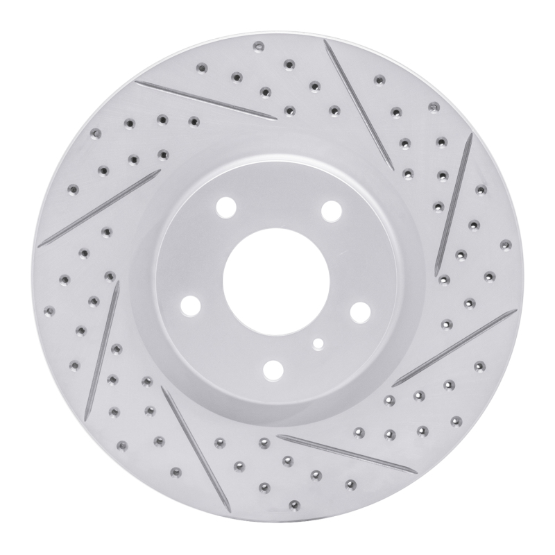 DFC 03-23 Infiniti FX35 Front Right Drilled & Slotted Geoperformance Rotor
